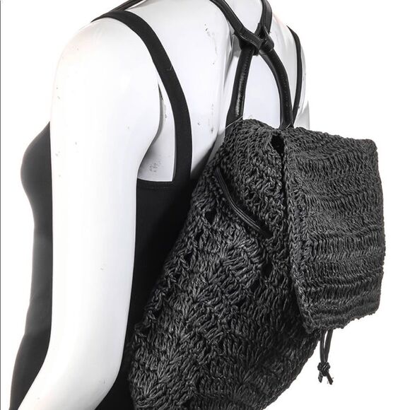 Straw braided backpack   - Picture 2 of 3